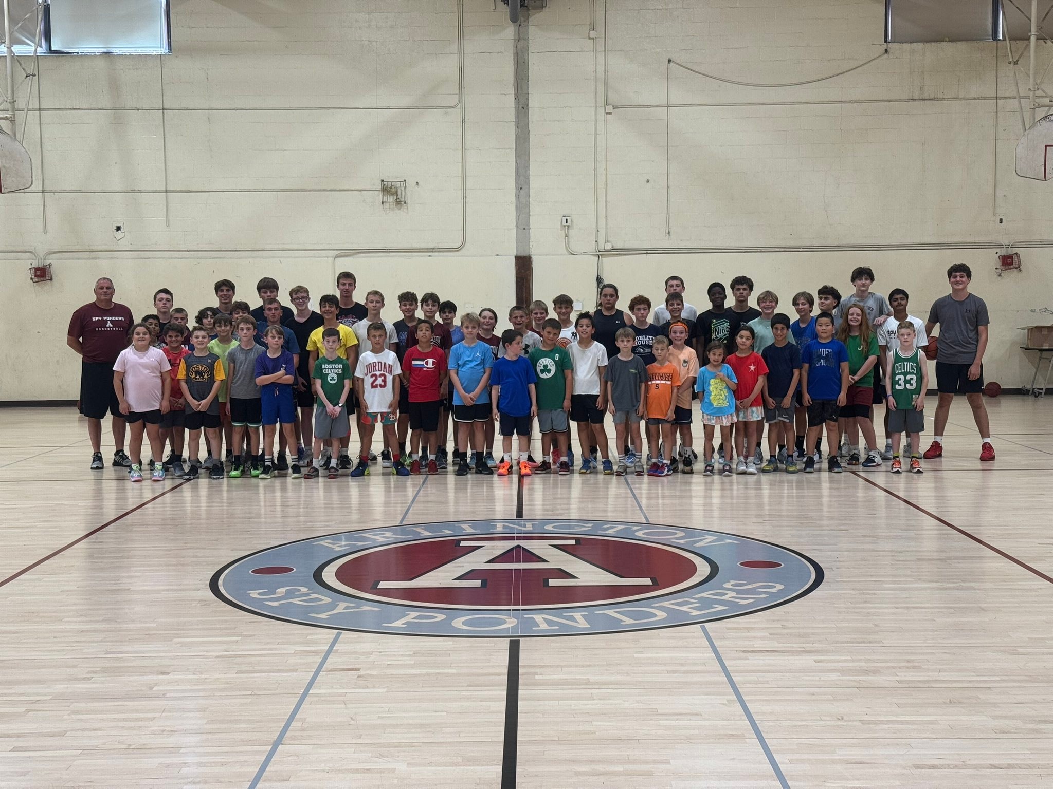 SwishtownARL youth basketball team in gymnasium