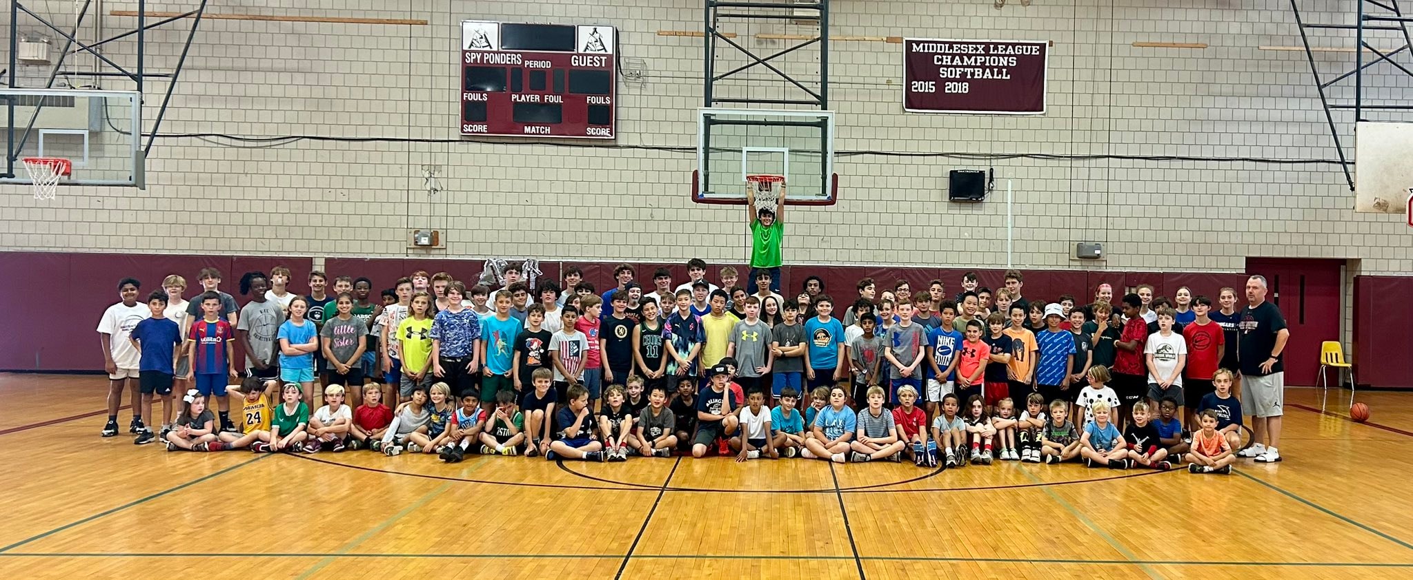 SwishtownARL youth basketball camp group photo